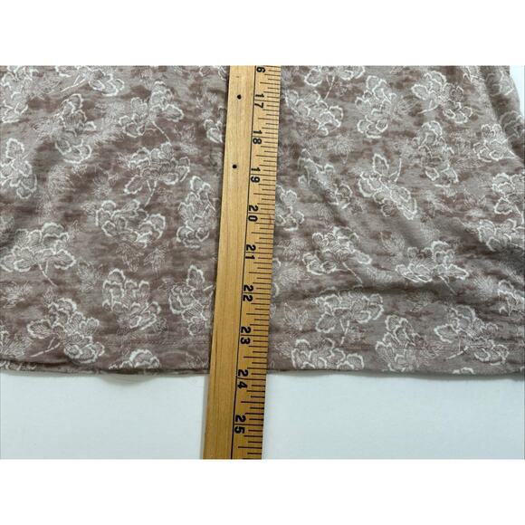 PrAna Women Small Lottie L/S Burnout Top Floral Print Made In USA Pink Purple - Picture 8 of 9